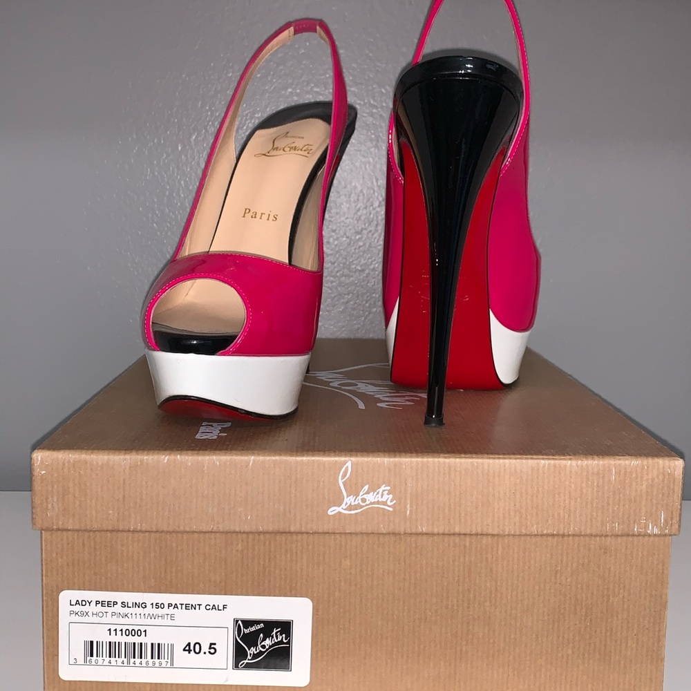 Christian Louboutin Lady Peep Slingback 40.5